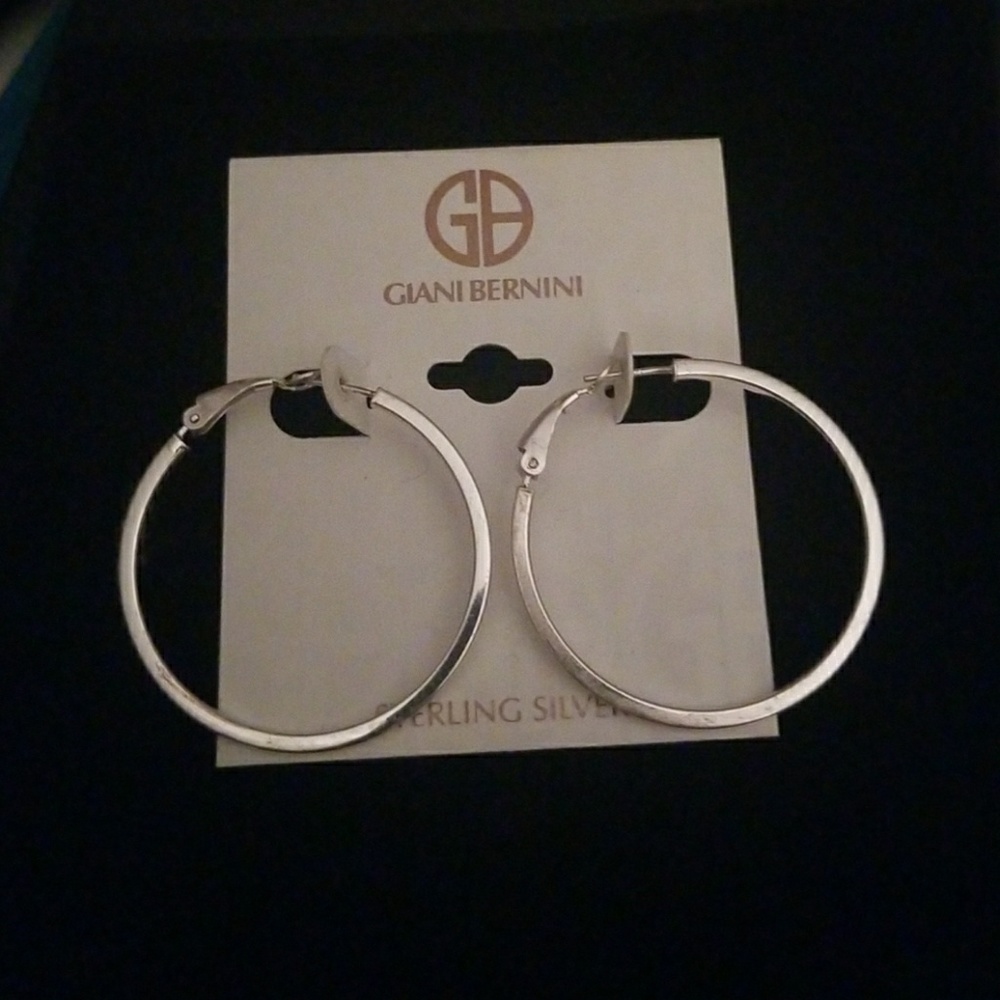 Giani Bernini Sterling Silver Hoop earrings  NWT